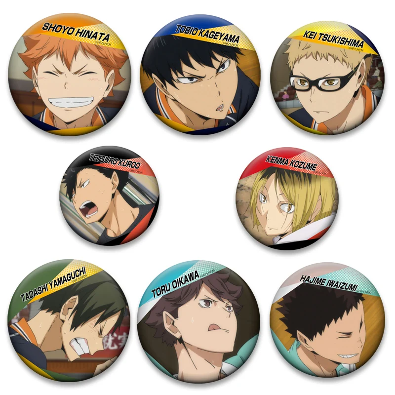 Hinata Shoyo,Tobio Kageyama,Daichi Sawamura Anime Brooches Cartoon Badge Sugawara Koushi,Yu Nishinoya,Tsukishima Kei Lapel Pins
Hinata Shoyo,Tobio Kageyama,Daichi Sawamura Anime Brooches Cartoon Badge Sugawara Koushi,Yu Nishinoya,Tsukishima Kei Lapel Pins