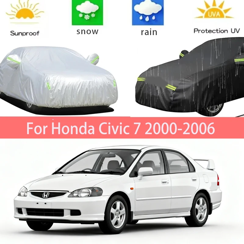 For Honda Civic 7 2000-2006 Full Car Covers Outdoor Sun Anti UV Rain Snow Dust Protection Oxford Cloth Accessories
For Honda Civic 7 2000-2006 Full Car Covers Outdoor Sun Anti UV Rain Snow Dust Protection Oxford Cloth Accessories