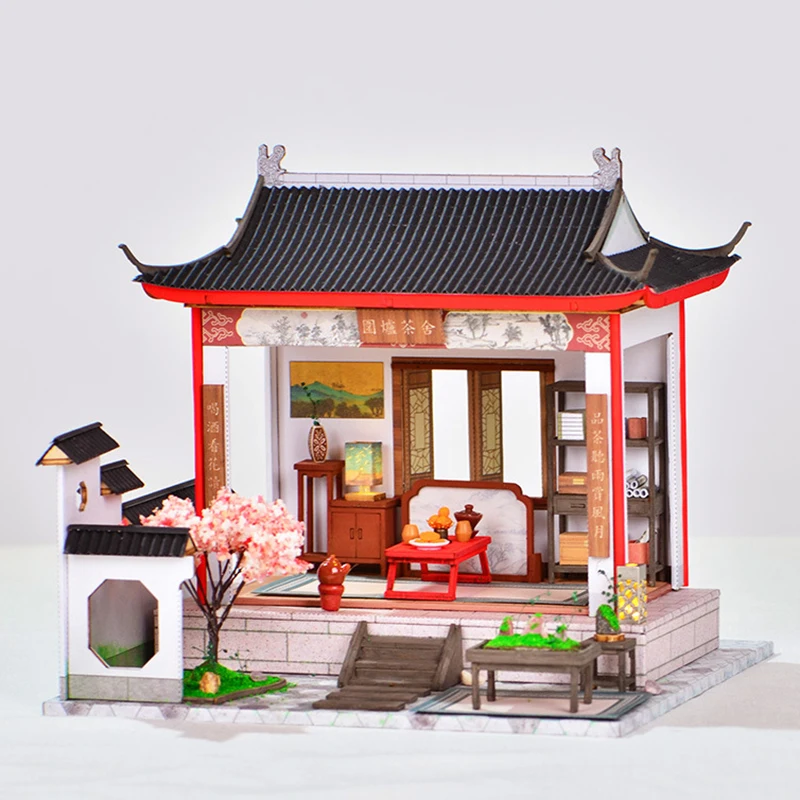 Chinese Style Kit Dollhouse Cottage Jiangnan Town Building Scene Handmade Model Wooden Doll House for Toys
Chinese Style Kit Dollhouse Cottage Jiangnan Town Building Scene Handmade Model Wooden Doll House for Toys