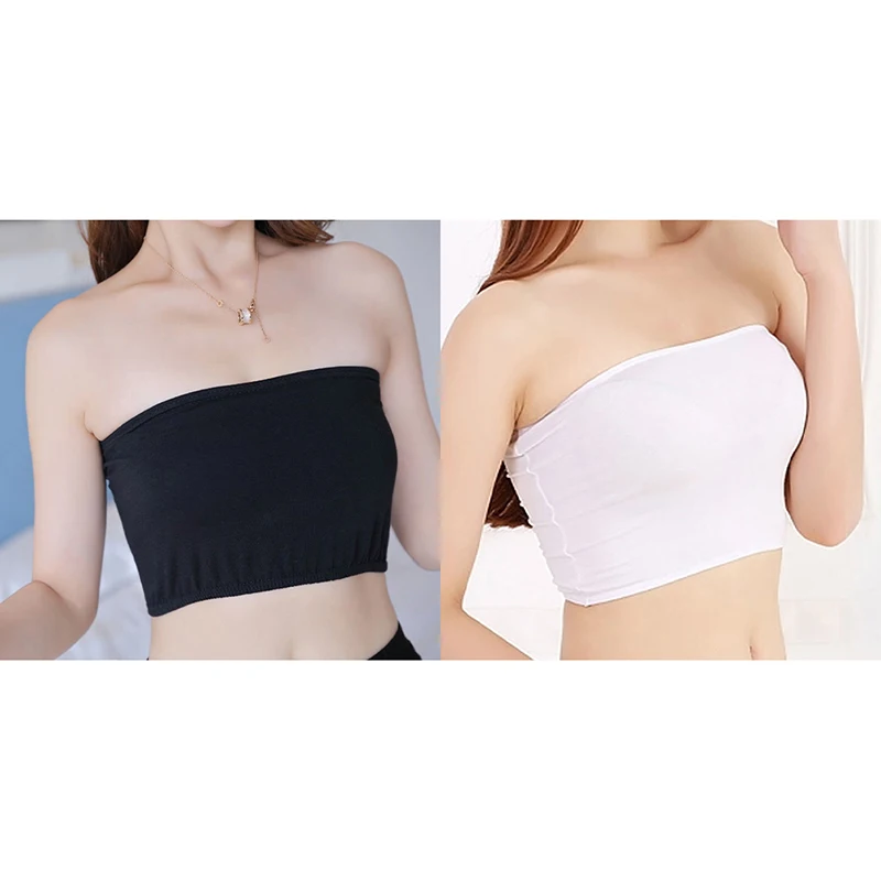 Summer Women Bandeau Top Solid Strapless Bra Bandeau Soft Seamless Women Casual Tank Crop Tops Underwear
Summer Women Bandeau Top Solid Strapless Bra Bandeau Soft Seamless Women Casual Tank Crop Tops Underwear
