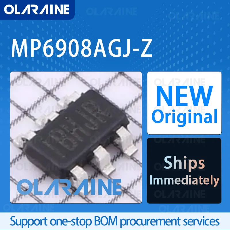 5/10/100Pcs MP6908AGJ-Z TSOT-23-6 original ic chip Switch controllers RoHS 1 Output Frequency 400 kHz Voltage 12 V Current 3 A
5/10/100Pcs MP6908AGJ-Z TSOT-23-6 original ic chip Switch controllers RoHS 1 Output Frequency 400 kHz Voltage 12 V Current 3 A