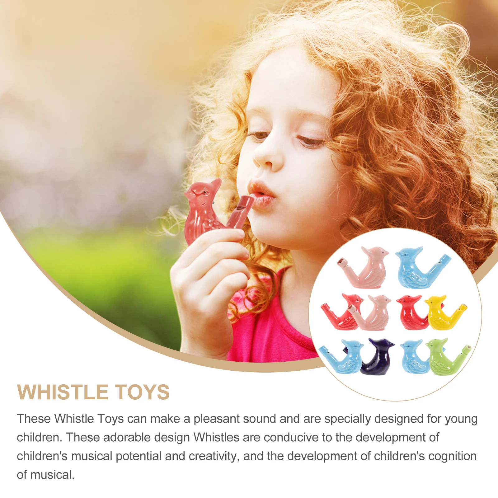 10Pcs Ceramic Water Bird Whistles Small Lightweight Noisemakers for Kids Party Educational Musical Instruments Cute 
10Pcs Ceramic Water Bird Whistles Small Lightweight Noisemakers for Kids Party Educational Musical Instruments Cute