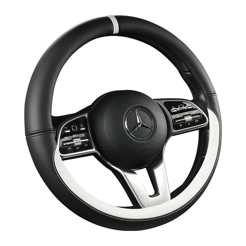 Универсальный кожаный чехол на руль для Mercedes-Benz — круглый, D-образный, O-образный, противоскользящий и дышащий дизайн
Универсальный кожаный чехол на руль для Mercedes-Benz — круглый, D-образный, O-образный, противоскользящий и дышащий дизайн