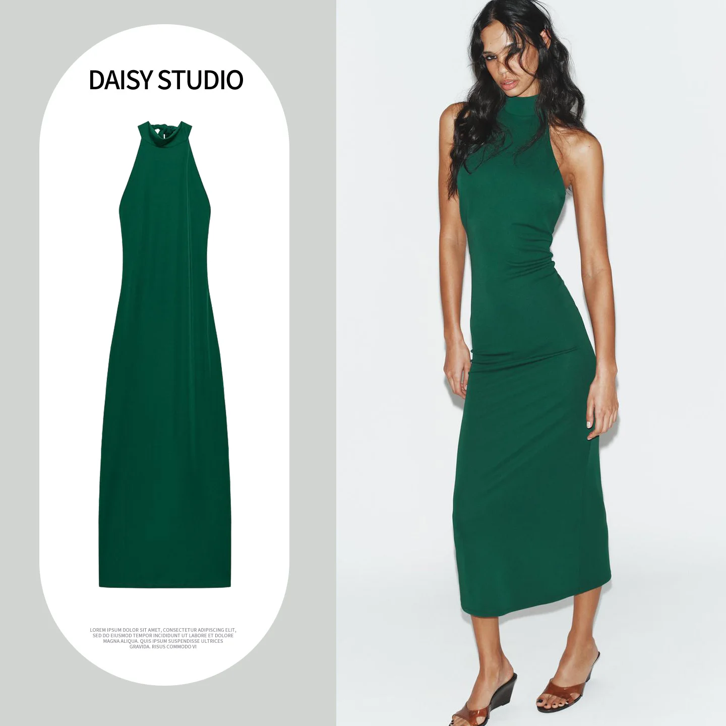 Spring New Arrival Women's Dress Knot Belted Gathered Neck Hanging Midi Dress Polyester Sleeveless Slim Fit Citywalk
Spring New Arrival Women's Dress Knot Belted Gathered Neck Hanging Midi Dress Polyester Sleeveless Slim Fit Citywalk