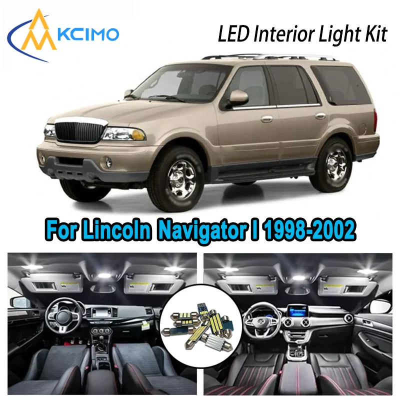 For Lincoln Navigator I 1998-2002 1999 2000 Premium Bright LED Interior Dome Map Trunk Light Kit Car Led Lamps Canbus No Error
For Lincoln Navigator I 1998-2002 1999 2000 Premium Bright LED Interior Dome Map Trunk Light Kit Car Led Lamps Canbus No Error