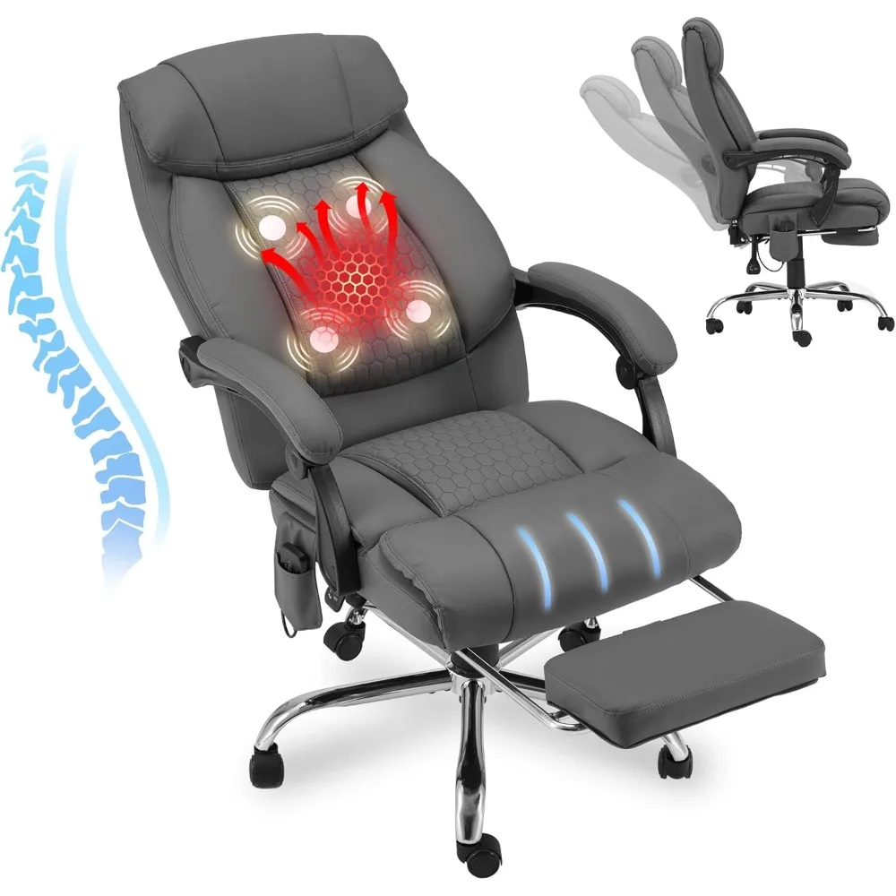 Four-Points-Massage Executive Office Chair with Footrest,Reclining Massage Office Chair with Heated,Ergonomic Chair for
Four-Points-Massage Executive Office Chair with Footrest,Reclining Massage Office Chair with Heated,Ergonomic Chair for