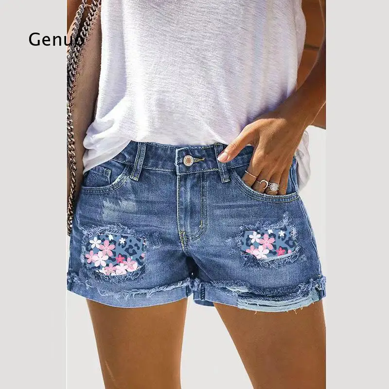 2026 Floral Printed Denim Shorts Frayed Hem Casual Summer Hot Pants for Outdoor and Leisure Wear
2026 Floral Printed Denim Shorts Frayed Hem Casual Summer Hot Pants for Outdoor and Leisure Wear
