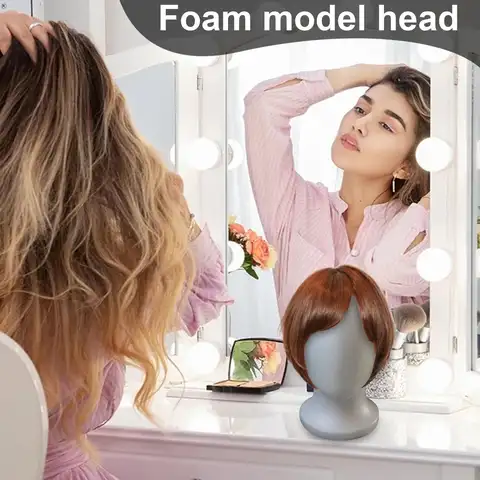 1 piece Men's human model doll head model Display Support Props Foam Head Mannequin for Hats Hairpieces Arts Crafts Beauty Salon