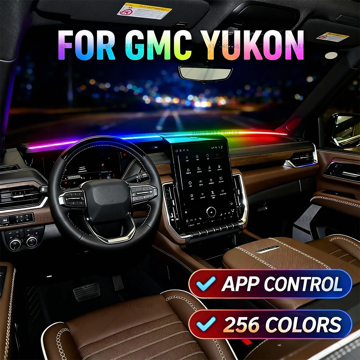 Для GMC Yukon автомобильная декоративная световая полоса, красочная акриловая звукоизоляционная полоса на переднее лобовое стекло, свет окружающей среды
Для GMC Yukon автомобильная декоративная световая полоса, красочная акриловая звукоизоляционная полоса на переднее лобовое стекло, свет окружающей среды