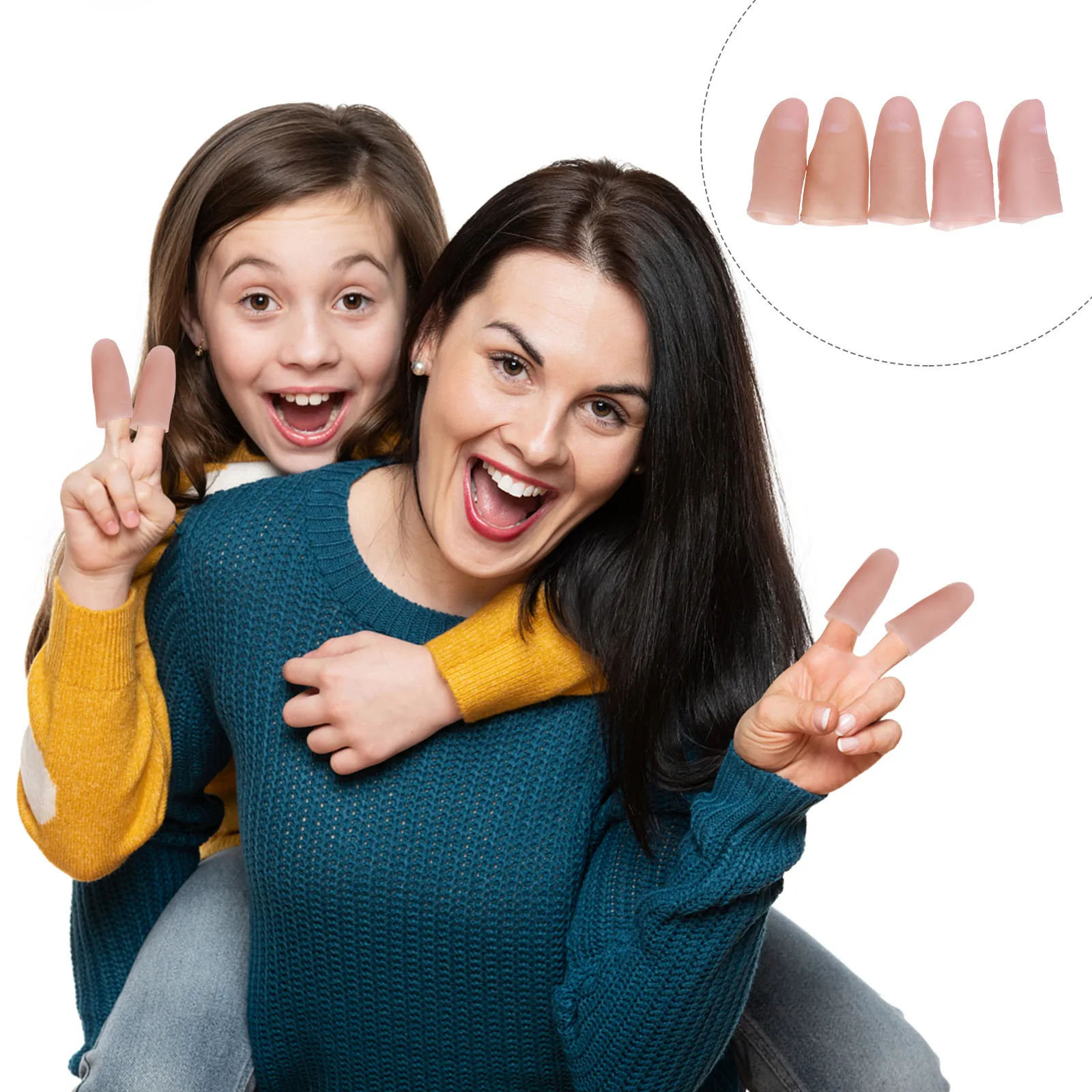 5 Pcs Realistic X Fingertip Thimble Arthritis Toy Prop Biting Prank Sleeves Fake Cover Toys
5 Pcs Realistic X Fingertip Thimble Arthritis Toy Prop Biting Prank Sleeves Fake Cover Toys