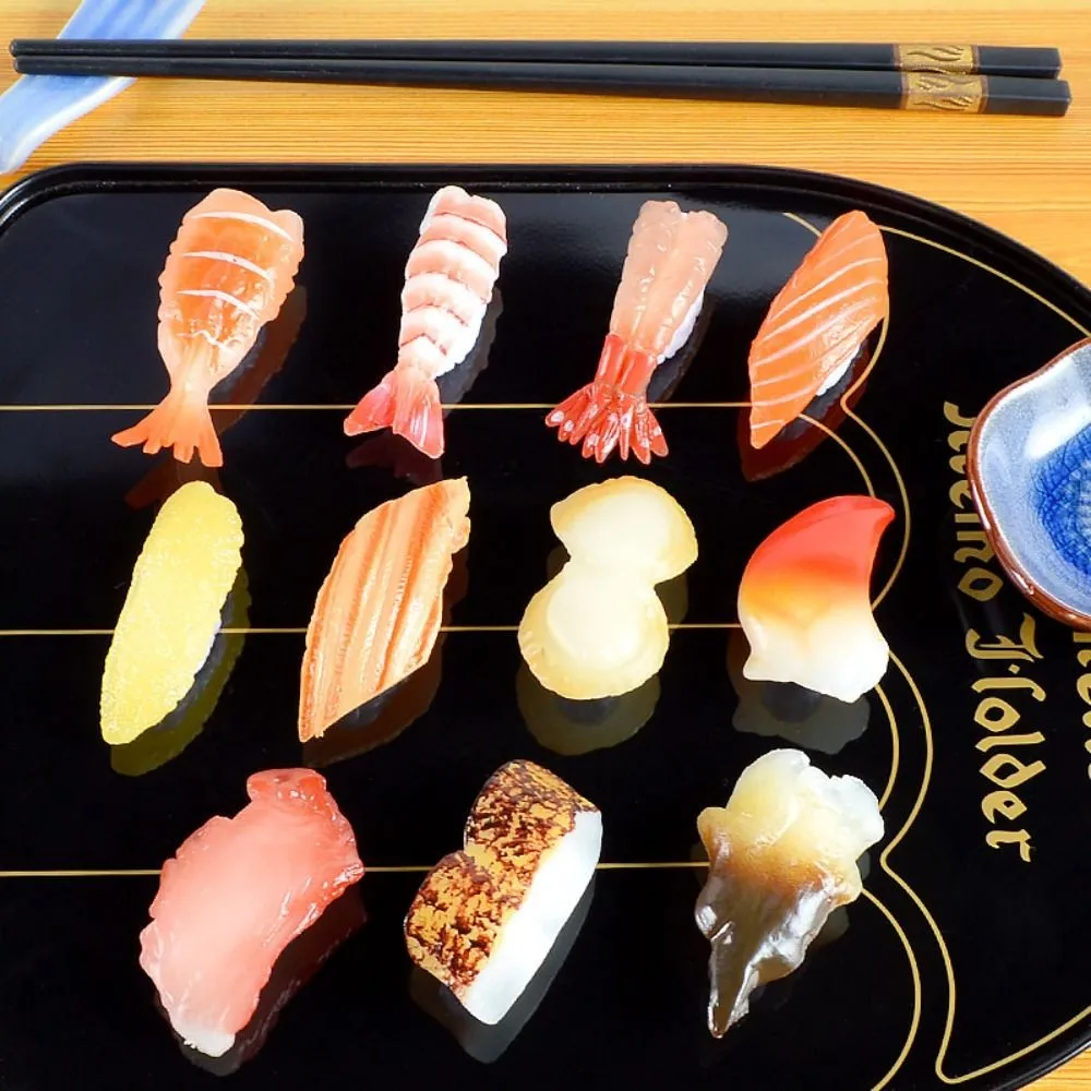 Simulated Sushi Model Food Toy Artificial Food Realistic Seafood Slice Foods Prop For Showcase Display Photographic Props 10pc
Simulated Sushi Model Food Toy Artificial Food Realistic Seafood Slice Foods Prop For Showcase Display Photographic Props 10pc