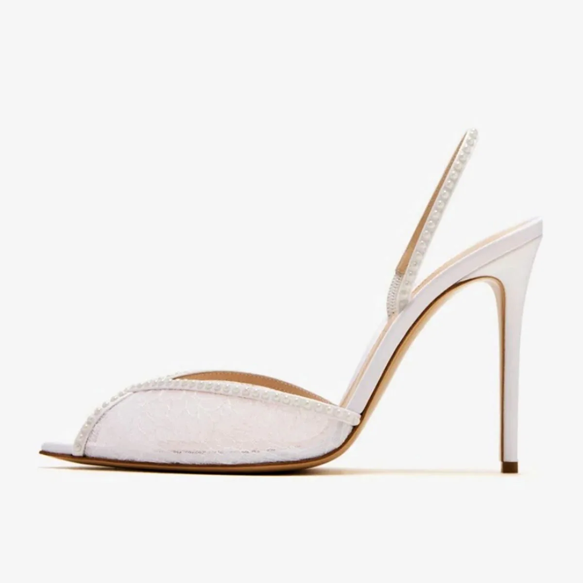 Arden Furtado Summer White lace Crystal Banquet Shoes Pointed to Stilettos heels Back Strap Peep toe Sandals Extra large size
Arden Furtado Summer White lace Crystal Banquet Shoes Pointed to Stilettos heels Back Strap Peep toe Sandals Extra large size