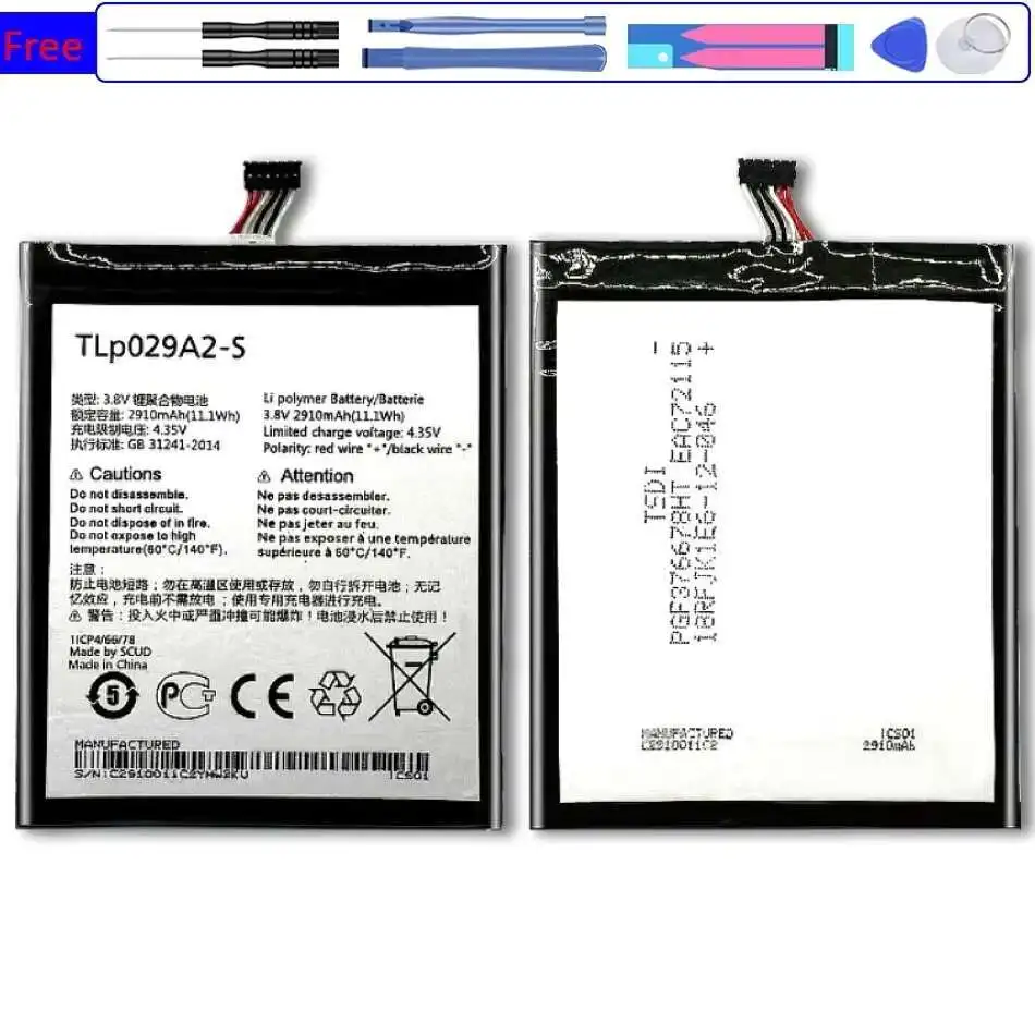 2910Mah TLP029A2 For Alcatel One Touch Idol 3 OT6045 6045Y 6045K 6045 Mobile Phone Battery High Compatibility Lightweight
2910Mah TLP029A2 For Alcatel One Touch Idol 3 OT6045 6045Y 6045K 6045 Mobile Phone Battery High Compatibility Lightweight