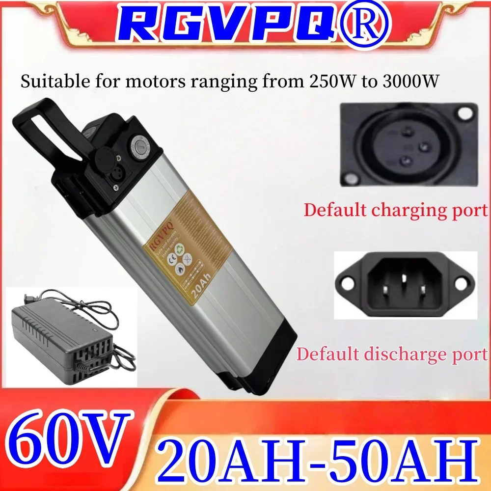 Air fast transportation,60V50AH,18650 high-capacity lithium battery pack,Suitable for Silver Fish motors below 3000W
Air fast transportation,60V50AH,18650 high-capacity lithium battery pack,Suitable for Silver Fish motors below 3000W