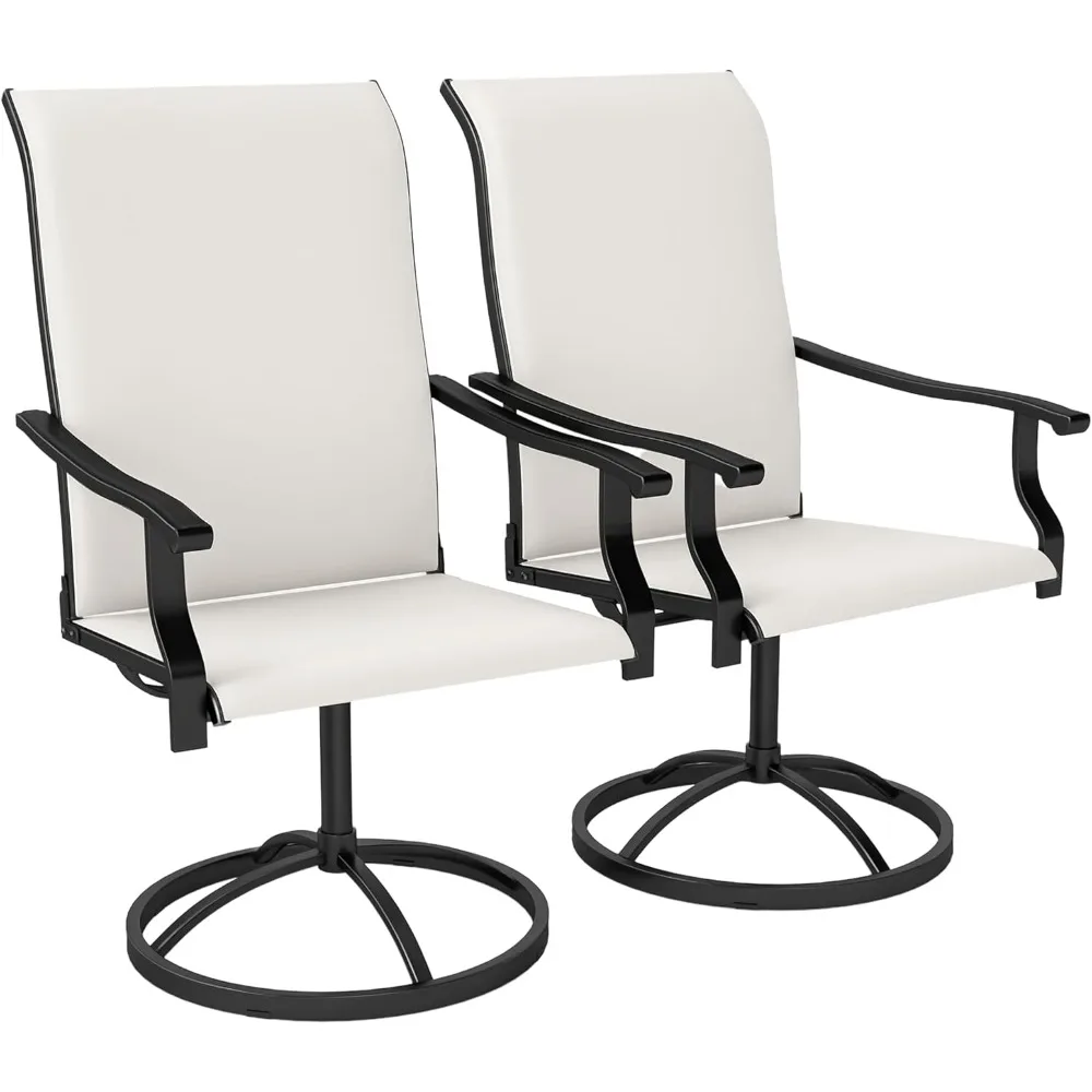 outdoor patio swivel chairs set of 2, with all-weather mesh fabric and metal frame, high back patio dining chairs
outdoor patio swivel chairs set of 2, with all-weather mesh fabric and metal frame, high back patio dining chairs