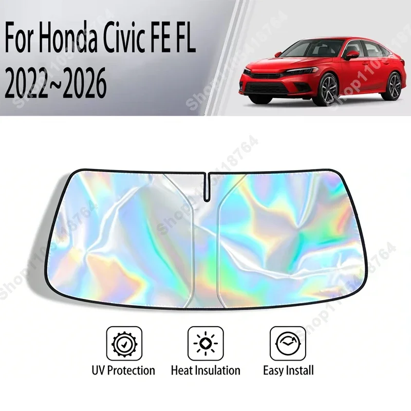 For Honda Civic FE FL 2022-2026 Sunshade Cover Car Windshield SunShades Sun UV Protector Cover Car Front Windscreen Cover
For Honda Civic FE FL 2022-2026 Sunshade Cover Car Windshield SunShades Sun UV Protector Cover Car Front Windscreen Cover