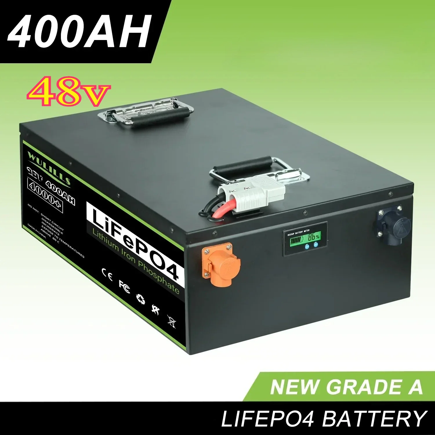 48V 100Ah 200Ah 280Ah 400Ah LiFePo4 Battery Pack Built-in BMS Lithium Iron Phosphate Battery For Solar Boat no Tax 
48V 100Ah 200Ah 280Ah 400Ah LiFePo4 Battery Pack Built-in BMS Lithium Iron Phosphate Battery For Solar Boat no Tax