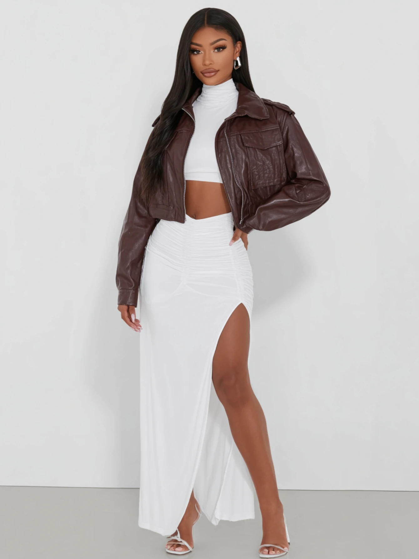 Mia Muse Select женские юбки осень-зима элегантные шикарные боковые разрезы 2025 последние деловые однотонные макси-юбки трапециевидной формы 
Mia Muse Select женские юбки осень-зима элегантные шикарные боковые разрезы 2025 последние деловые однотонные макси-юбки трапециевидной формы