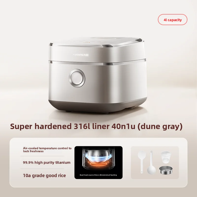 Joyoung 0 Coating 316L Titanium 4L Low Sugar Rice Cooker Far Infrared Heating Large Capacity Household Electric Rice Cooker
Joyoung 0 Coating 316L Titanium 4L Low Sugar Rice Cooker Far Infrared Heating Large Capacity Household Electric Rice Cooker