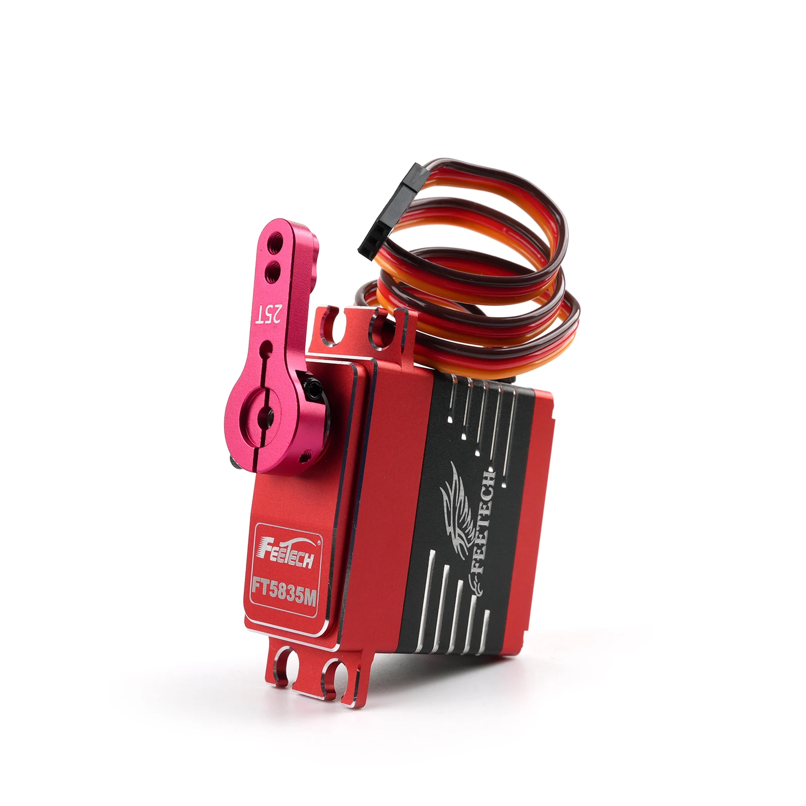 FT5835M 35KG Digital Servo 7.4V 180 Degree High Speed Metal Gear for RC Car Boat Robot DIY Project Parts 25T Arm
FT5835M 35KG Digital Servo 7.4V 180 Degree High Speed Metal Gear for RC Car Boat Robot DIY Project Parts 25T Arm