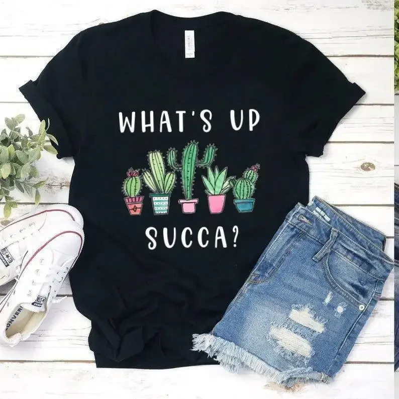 What's Up Succa Shirt Streetwear Fashion Girl Casual Cotton Round Neck Female Girl cotton Shirt Streetwear Short Sleeve Top Tees
What's Up Succa Shirt Streetwear Fashion Girl Casual Cotton Round Neck Female Girl cotton Shirt Streetwear Short Sleeve Top Tees