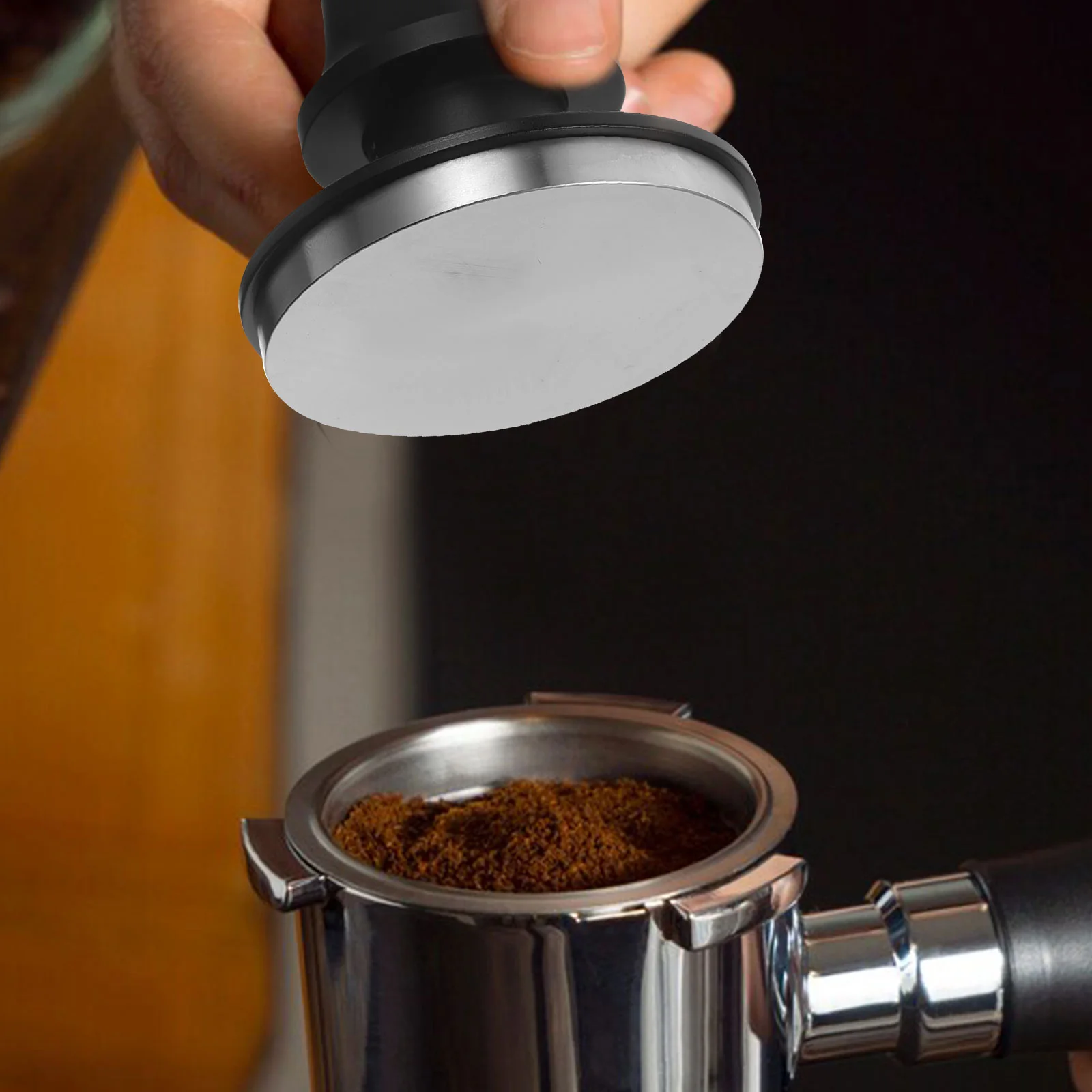 51Mm Stainless Steel Espresso Tamper Flat Base Ergonomic Handle Powder Pressing Tool For Italian Coffee Machine Bar Use Metal
51Mm Stainless Steel Espresso Tamper Flat Base Ergonomic Handle Powder Pressing Tool For Italian Coffee Machine Bar Use Metal