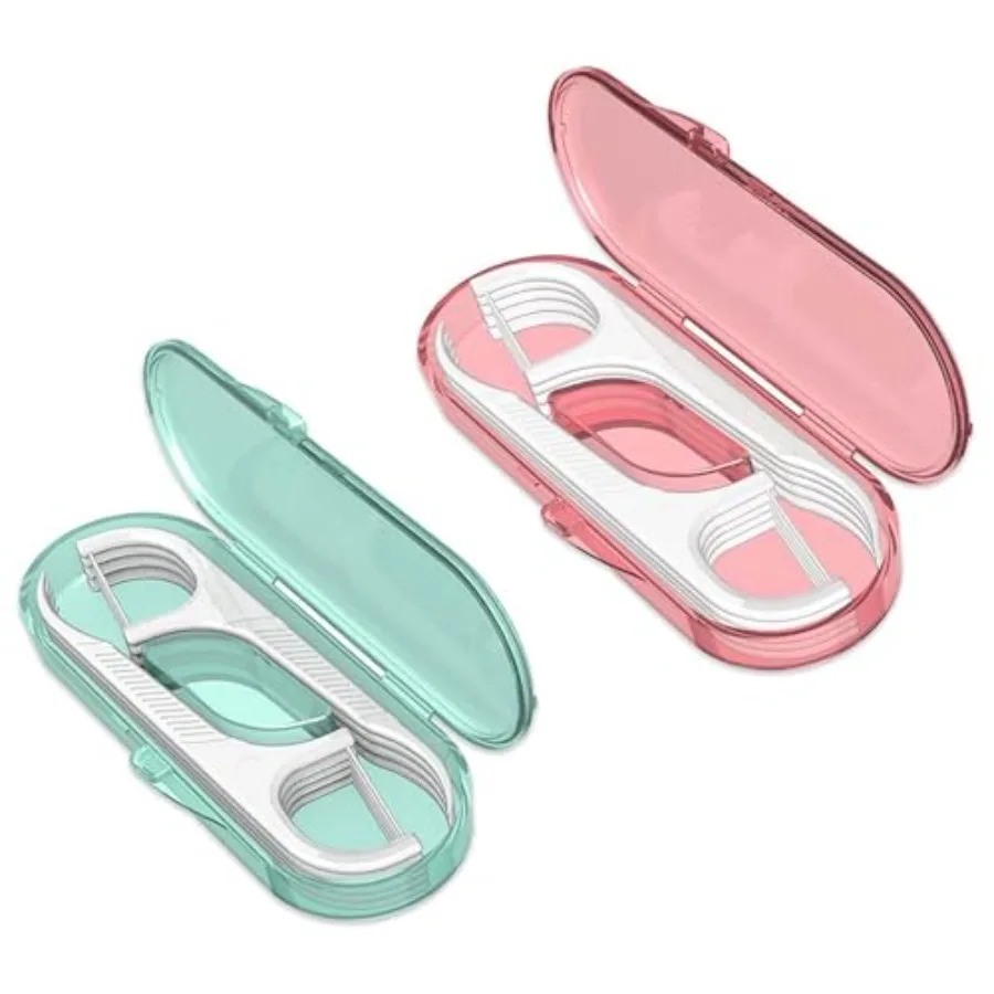 Curated Picks Dental Floss Travel Portable Dental Floss Box with Replacement Set, Pink and Green 2pcs
Curated Picks Dental Floss Travel Portable Dental Floss Box with Replacement Set, Pink and Green 2pcs