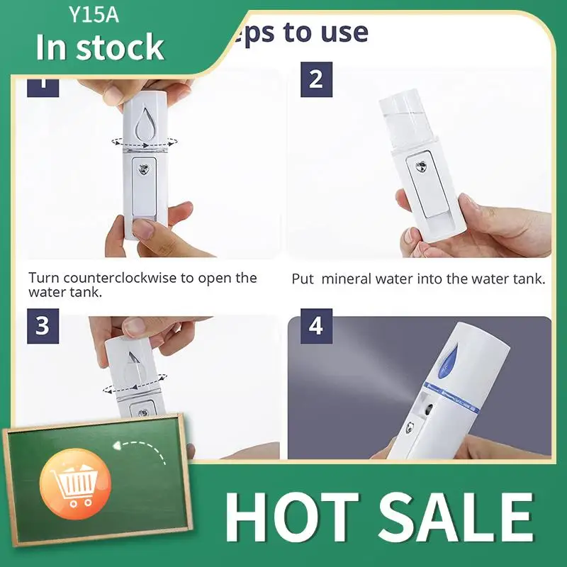 Y15A 4X Portable Nano Facial Mister Mini Facial Steamer Atomization Eyelash Extensions With Mirror White
Y15A 4X Portable Nano Facial Mister Mini Facial Steamer Atomization Eyelash Extensions With Mirror White