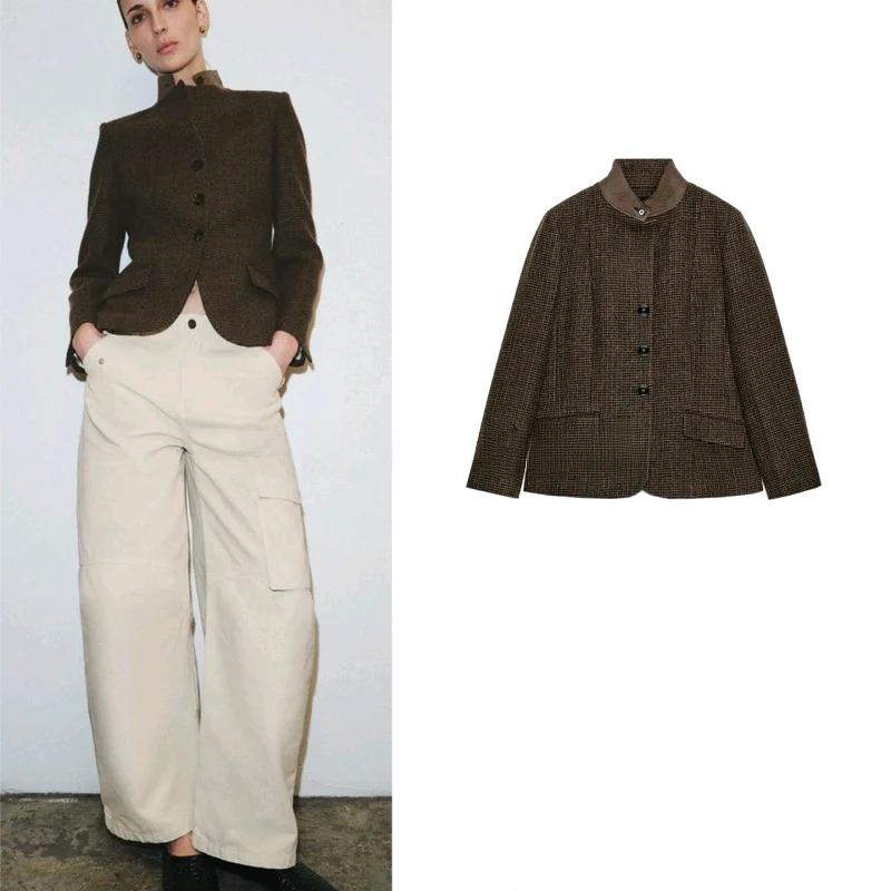 Spring New Arrival Women's Slim Fit High Collar Long Sve Single Button Suit Jaet Casual Sle Polyester Fiber 00%
Spring New Arrival Women's Slim Fit High Collar Long Sve Single Button Suit Jaet Casual Sle Polyester Fiber 00%