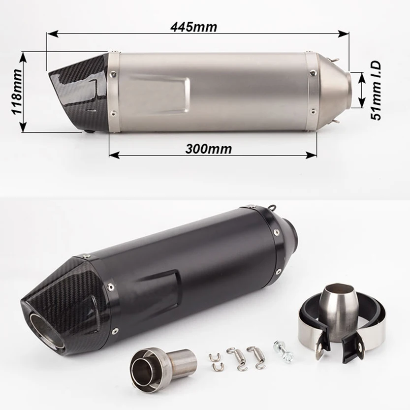 Universal Modified Motorcycle Exhaust Pipe for LEOVINCE slip-on FZ1Duke690 Motorcycle Muffler ER6N ER6R R6 Ninja650 RC390
Universal Modified Motorcycle Exhaust Pipe for LEOVINCE slip-on FZ1Duke690 Motorcycle Muffler ER6N ER6R R6 Ninja650 RC390