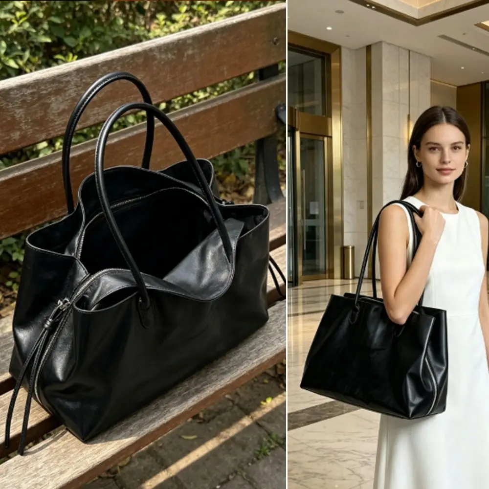 New Casual Tote Bag PU Leather Large Capacity Shoulder Bag Trendy Waterproof Handbag
New Casual Tote Bag PU Leather Large Capacity Shoulder Bag Trendy Waterproof Handbag