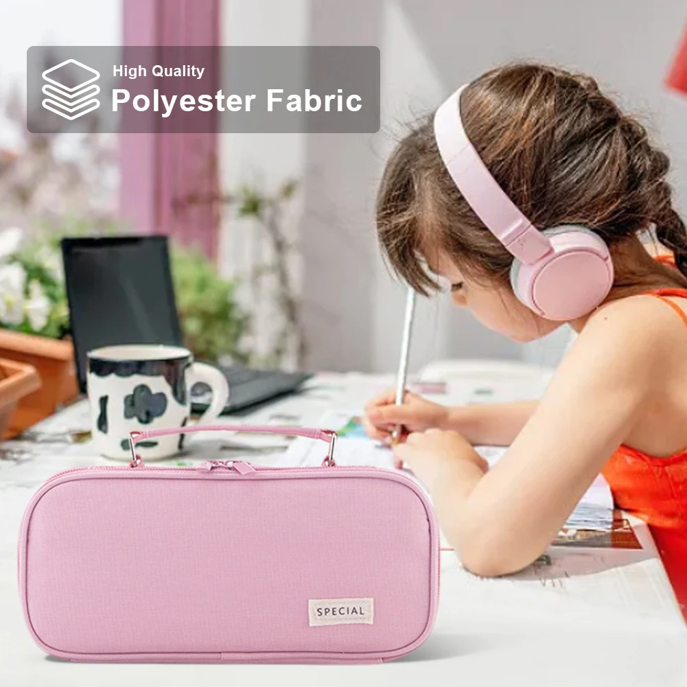 Pencil Bag Pen Pouch Organizer with Handle Aesthetic Supplies Art Tool & Sketch Storage Box with Compartment
Pencil Bag Pen Pouch Organizer with Handle Aesthetic Supplies Art Tool & Sketch Storage Box with Compartment
