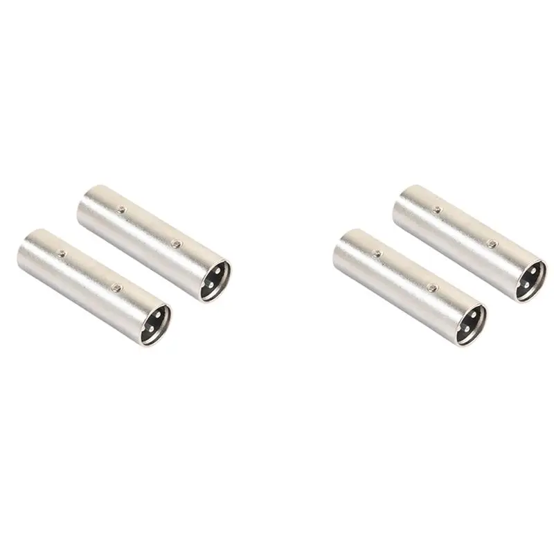 XLR Male To Male Adapter, XLR 3 Pin Male To 3 Pin Male Connector Coupler, Microphone Line Adapter -4 Pack
XLR Male To Male Adapter, XLR 3 Pin Male To 3 Pin Male Connector Coupler, Microphone Line Adapter -4 Pack
