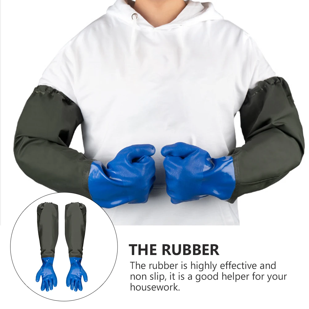 Long Rubber Waterproof Gloves for Fish Tank Cleaning Aquarium Tools Saltwater Supplies Long Cuffs Anti-Oil Non-Slip Blue Sanding
Long Rubber Waterproof Gloves for Fish Tank Cleaning Aquarium Tools Saltwater Supplies Long Cuffs Anti-Oil Non-Slip Blue Sanding