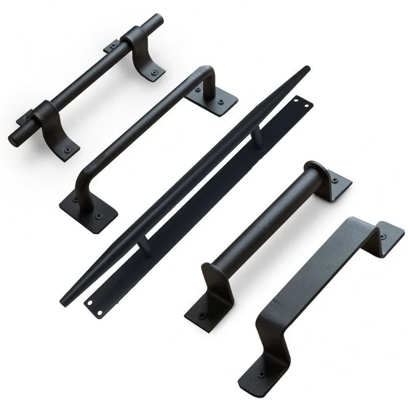 Black carbon steel Sliding Barn Door Pull Handle Sliding Closet Gate Cabinet Door Handle
Black carbon steel Sliding Barn Door Pull Handle Sliding Closet Gate Cabinet Door Handle