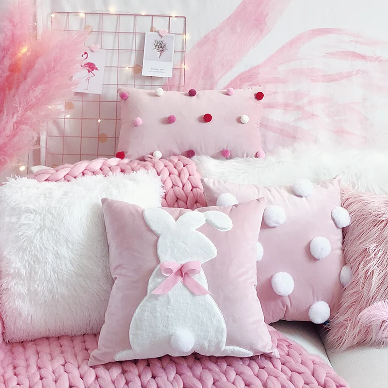 Princ Sle Plu Rabbit aped Cuion Sofa Decorative aped Pillow Sequin Bright Modern Simple Bedroom Decor
Princ Sle Plu Rabbit aped Cuion Sofa Decorative aped Pillow Sequin Bright Modern Simple Bedroom Decor