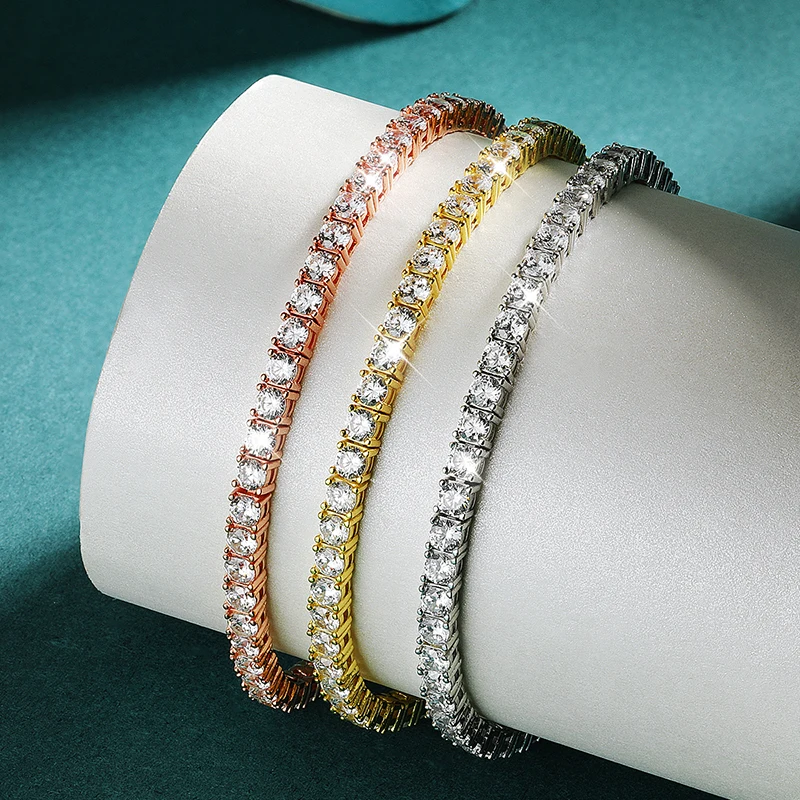 0.1-1CT D VVS1 Moissanite Tennis Bracelet Original S925 Silver Plated 18k White Gold with GRA Certified Bracelets for Women Man
0.1-1CT D VVS1 Moissanite Tennis Bracelet Original S925 Silver Plated 18k White Gold with GRA Certified Bracelets for Women Man