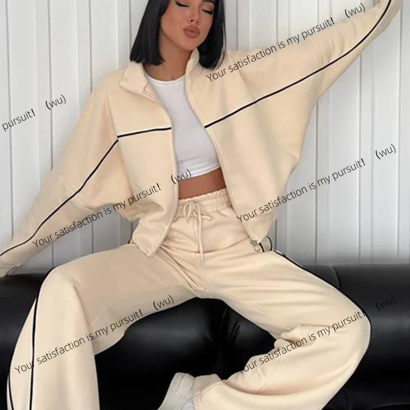 ZOCI-Повседневный костюм с длинными рукавами, полуводолазка, кардиган, свитер, брюки в полоску с ремешками 
ZOCI-Повседневный костюм с длинными рукавами, полуводолазка, кардиган, свитер, брюки в полоску с ремешками