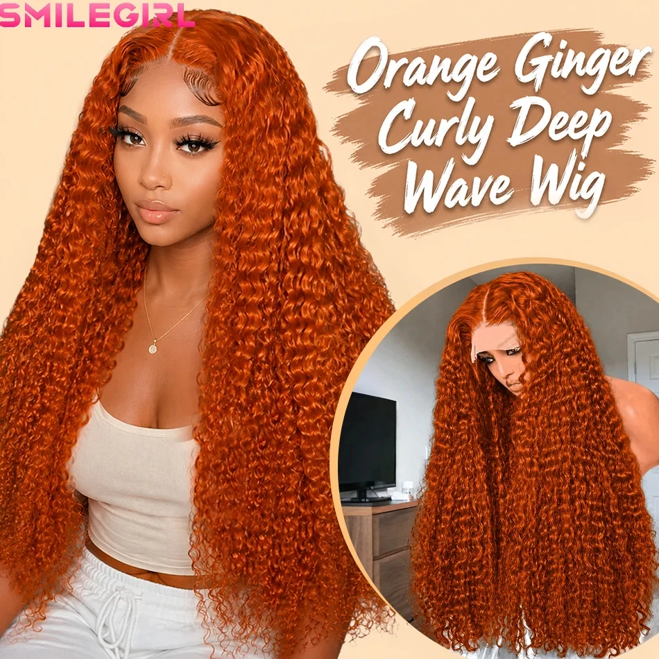 Deep Wave 13x4 Transparent Lace Front Human Hair Wig 220% Density Ginger 350 Orange Color Water Wave Curly 13x6 Lace Frontal Wig 18-38inch
Deep Wave 13x4 Transparent Lace Front Human Hair Wig 220% Density Ginger 350 Orange Color Water Wave Curly 13x6 Lace Frontal Wig 18-38inch