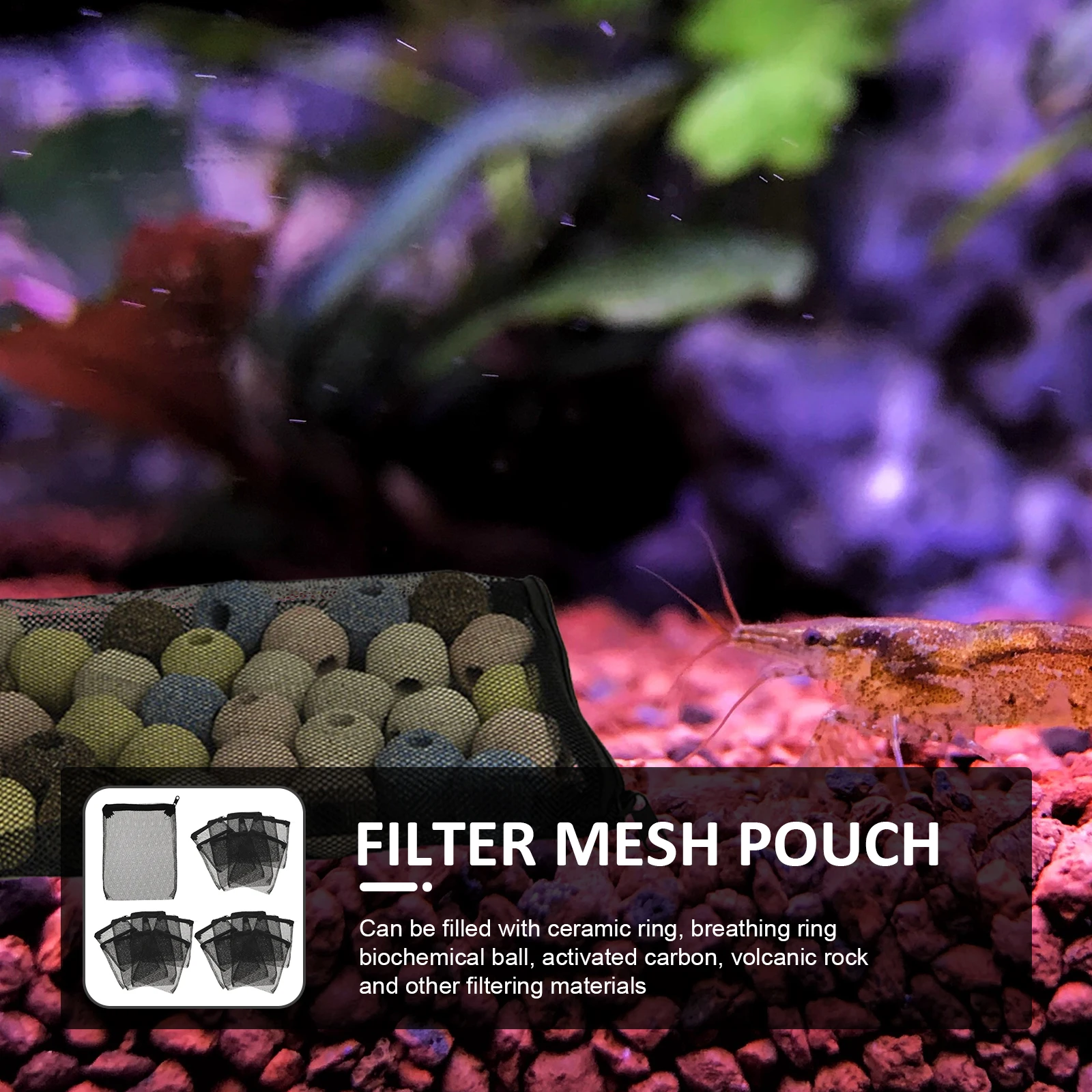 20Pcs Filter Bags for Aquarium Fish Tank Reusable Mesh Pouches Mechanical Filtration Supplies Filter Bag Mesh Bag
20Pcs Filter Bags for Aquarium Fish Tank Reusable Mesh Pouches Mechanical Filtration Supplies Filter Bag Mesh Bag