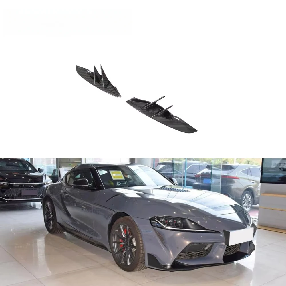 2pcs/set Dry Carbon Fiber Front Bumper Vents Fit for Toyota Supra GR A90 A91 MK5 2020-2023
2pcs/set Dry Carbon Fiber Front Bumper Vents Fit for Toyota Supra GR A90 A91 MK5 2020-2023