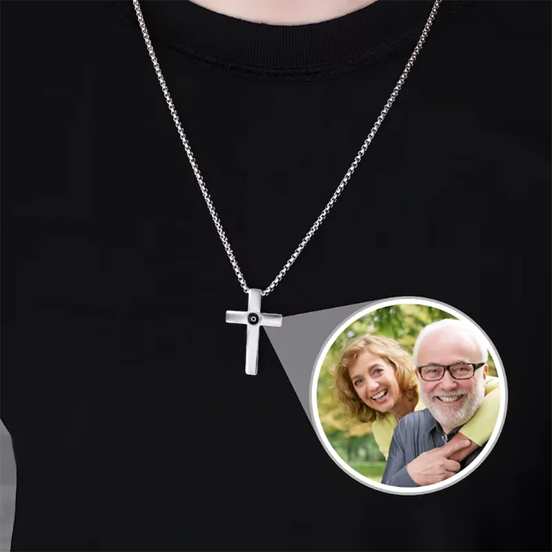 DHQH Customized Photo Men's Cross Projection Necklace Personalized Picture Men's Projection Pendant Commemorative Gift for Him
DHQH Customized Photo Men's Cross Projection Necklace Personalized Picture Men's Projection Pendant Commemorative Gift for Him