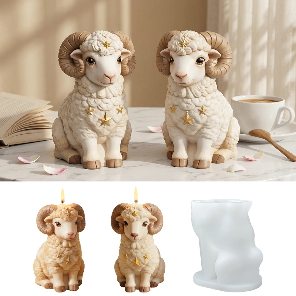 S0299 3D Lamb Silicone Candle Soap Molds 3D Cute Sheep Animal Plaster Ornament DIY Resin Casting Art Craft Molde Para Velas
S0299 3D Lamb Silicone Candle Soap Molds 3D Cute Sheep Animal Plaster Ornament DIY Resin Casting Art Craft Molde Para Velas