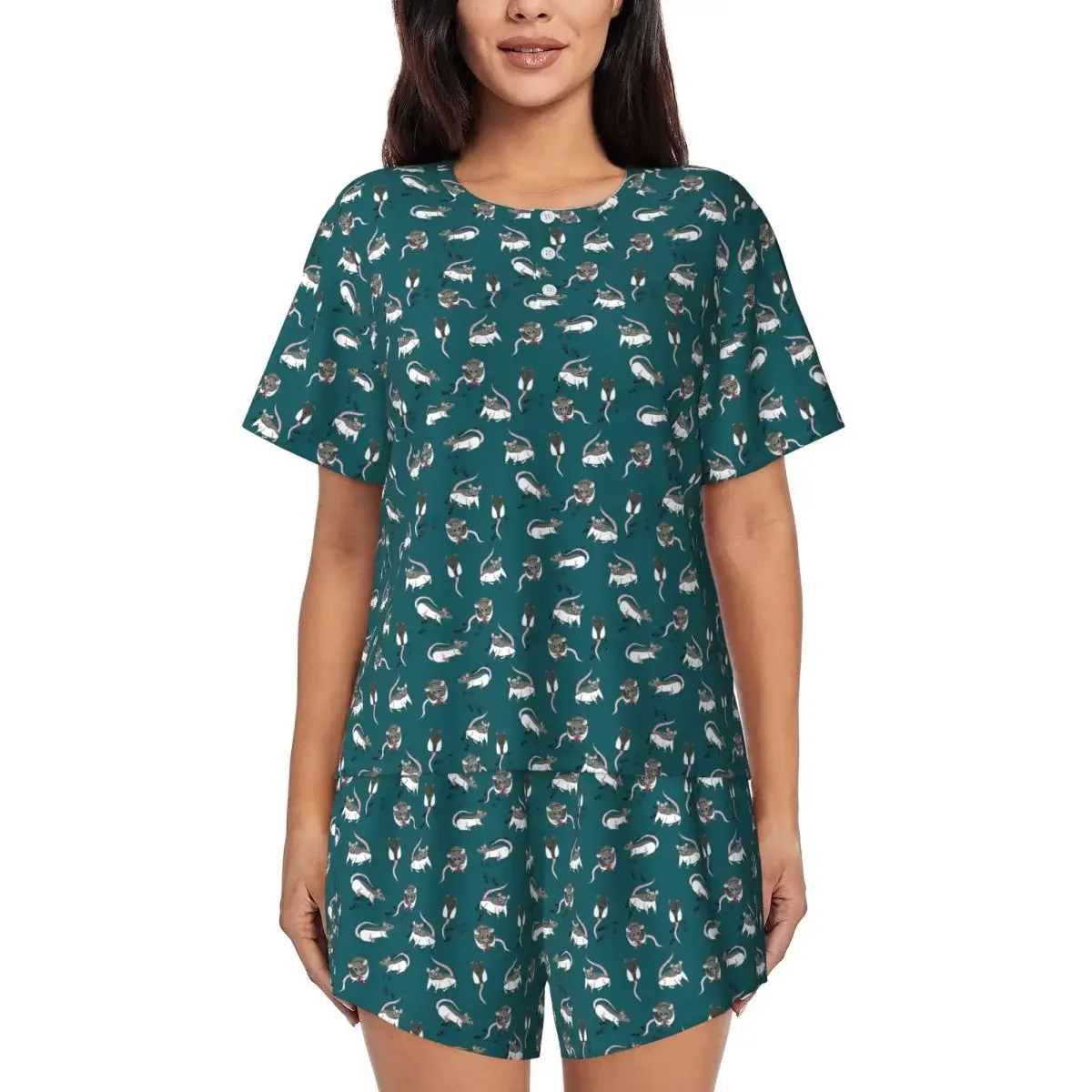 Rats Round Neck Short Sleeve Nightgowns for Sleeping Sleepshirts Women Loose Pajama Set Short Pants
Rats Round Neck Short Sleeve Nightgowns for Sleeping Sleepshirts Women Loose Pajama Set Short Pants