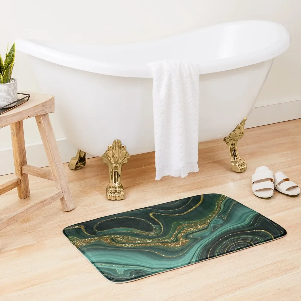 Gold Indigo Malachite Faux Marble II Bath Mat Bathroom Accessories Sets Luxury Hallway Carpet Mat
Gold Indigo Malachite Faux Marble II Bath Mat Bathroom Accessories Sets Luxury Hallway Carpet Mat