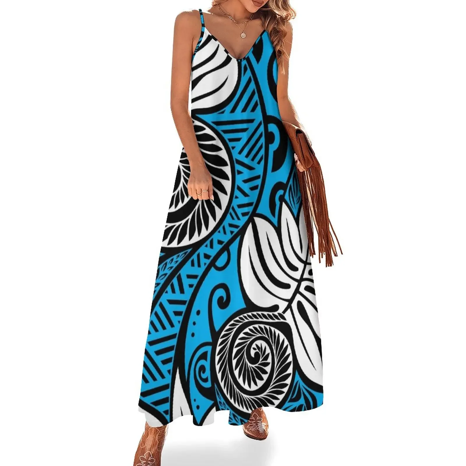Hawaiian ulu breadfruit blue white black design Sleeveless Dress sexy dress for women summer clothes for women Casual dresses
Hawaiian ulu breadfruit blue white black design Sleeveless Dress sexy dress for women summer clothes for women Casual dresses