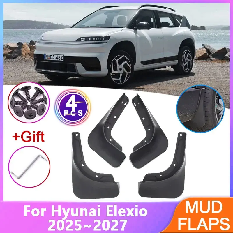 Для Hyundai Elexio 2025 2026 2027: Комплект из 4 оригинальных брызговиков (OE1) для защиты от брызг и грязи, автомобильные аксессуары, инструменты для авто
Для Hyundai Elexio 2025 2026 2027: Комплект из 4 оригинальных брызговиков (OE1) для защиты от брызг и грязи, автомобильные аксессуары, инструменты для авто