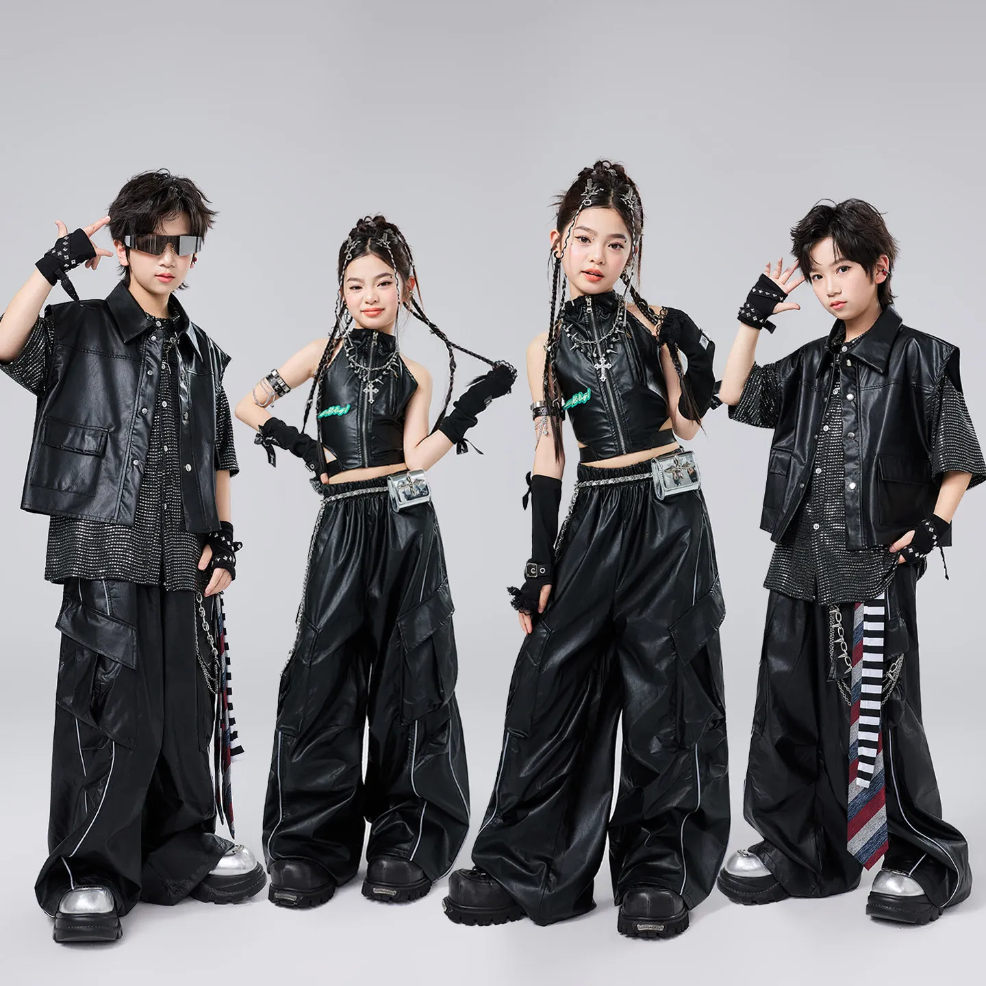 Group Street Wear Boys Hip Hop Clothing Children'S Ballroom Dance Suit Girls Jazz Dance Costume Stage Performance Suit XS11407
Group Street Wear Boys Hip Hop Clothing Children'S Ballroom Dance Suit Girls Jazz Dance Costume Stage Performance Suit XS11407