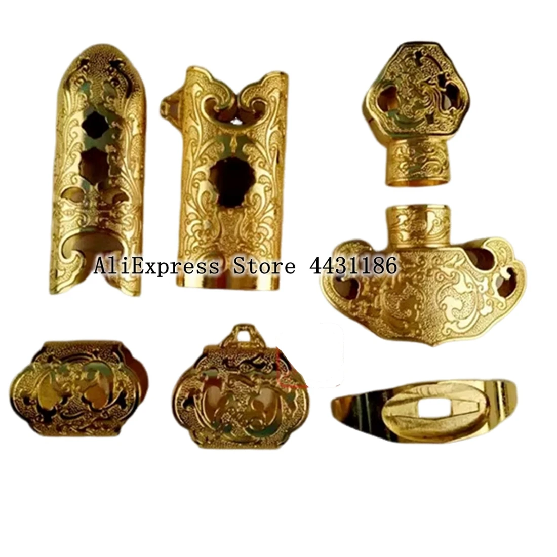 A Set Dragon Theme Kirsite Fittings For Chinese Tai Ji/WuShu Jian Qing Dynasty KungFu Tai Chi Dao Sword Metal Crafts Accessory
A Set Dragon Theme Kirsite Fittings For Chinese Tai Ji/WuShu Jian Qing Dynasty KungFu Tai Chi Dao Sword Metal Crafts Accessory