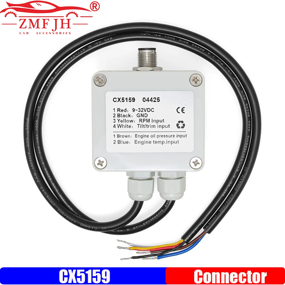 ZMFJH Engine Connector Tachometer Water Temp Oil Pressure Signal Acquisition NMEA2000 Parameters to Sensors NMEA2000 Connector
ZMFJH Engine Connector Tachometer Water Temp Oil Pressure Signal Acquisition NMEA2000 Parameters to Sensors NMEA2000 Connector